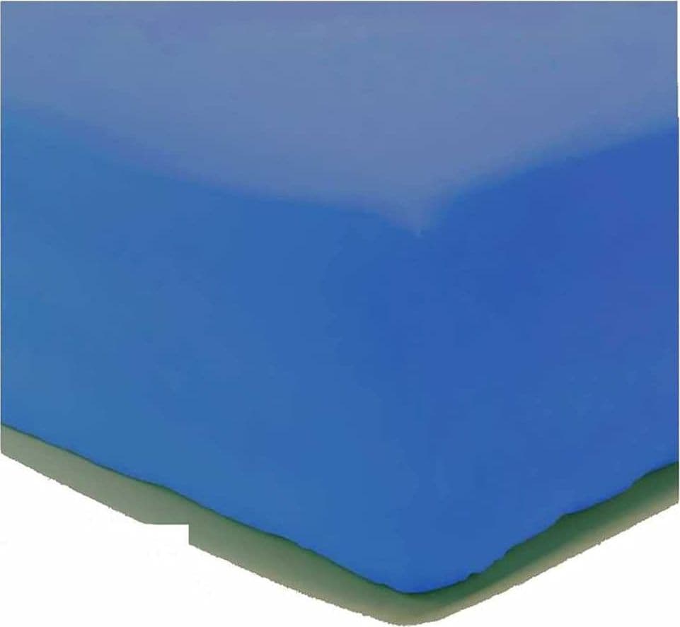 Lenzuolo di sotto Letto Singolo 1 Piazza Cotone con Angoli ED Elastico Tinta Unita Vari Colori – Avio – La Bottega Del