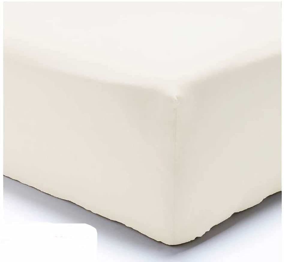 Lenzuolo di sotto Letto Singolo 1 Piazza Cotone con Angoli ED Elastico Tinta Unita Vari Colori - 18