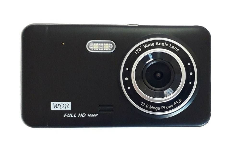 DVR TELECAMERA VIDEOREGISTRATORE PER AUTO 2 TELECAMERE HD DISPLAY 4" GT19 - 2
