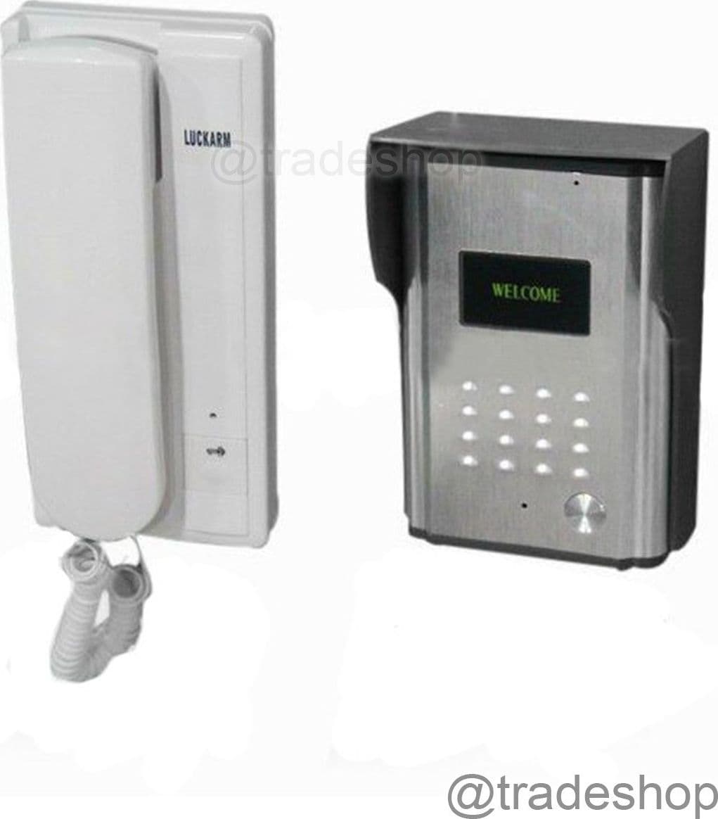 CITOFONO PER ESTERNO ESTERNI A 2 FILi PULSANTE APERTURA CANCELLO LUCKARM 3208A - 2