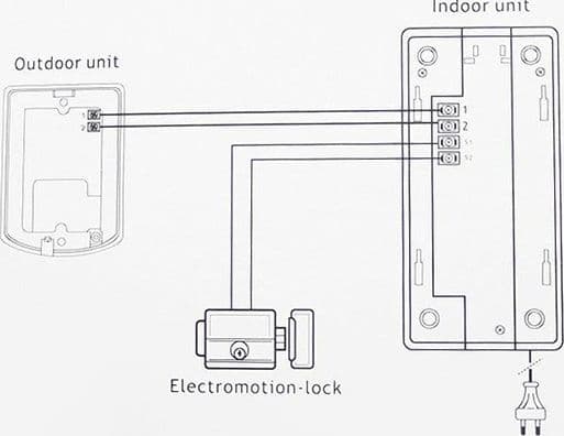 CITOFONO PER ESTERNO ESTERNI A 2 FILi PULSANTE APERTURA CANCELLO LUCKARM 3208A - 4