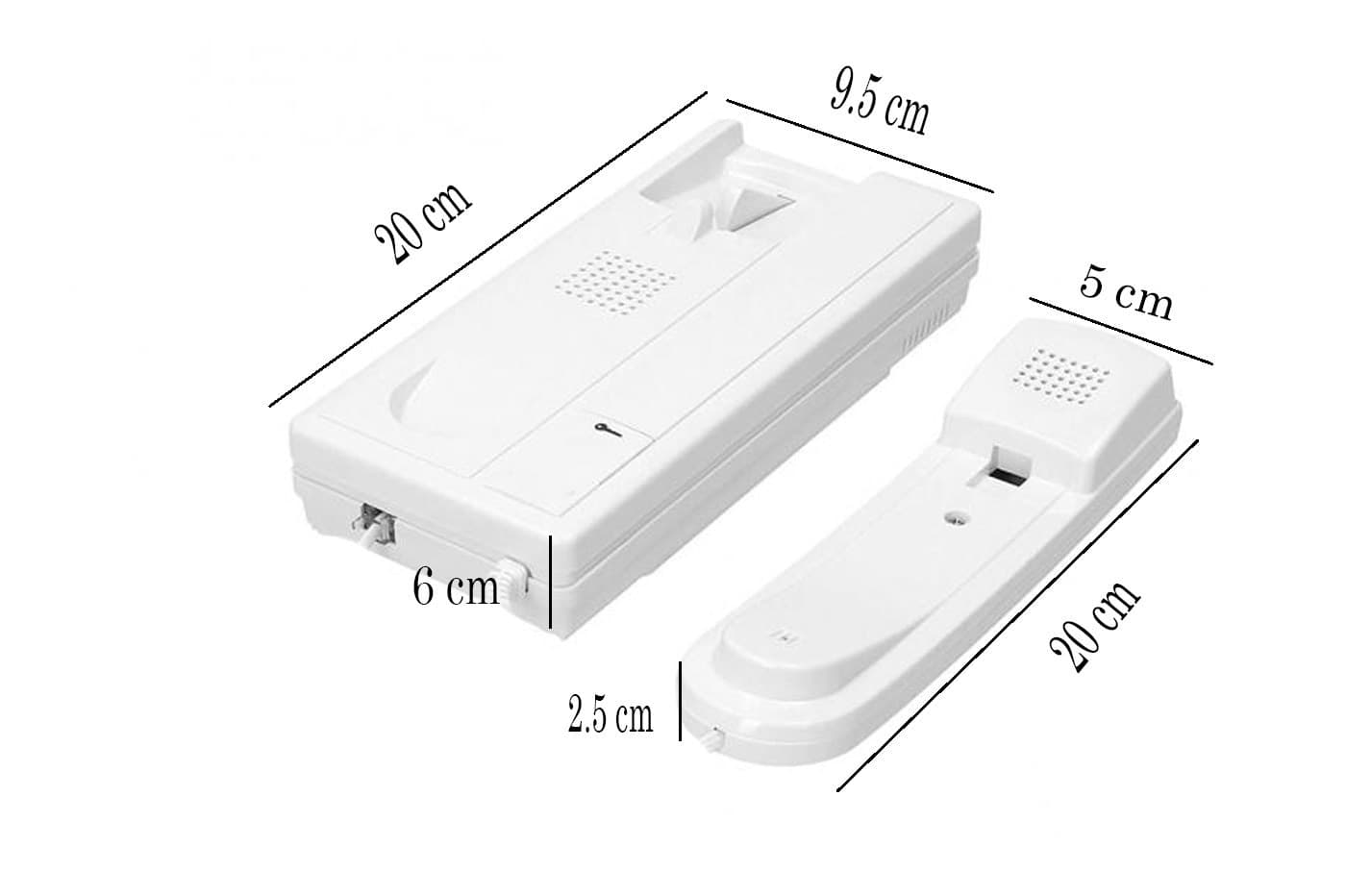 CITOFONO PER ESTERNO ESTERNI A 2 FILi PULSANTE APERTURA CANCELLO LUCKARM 3208A - 5