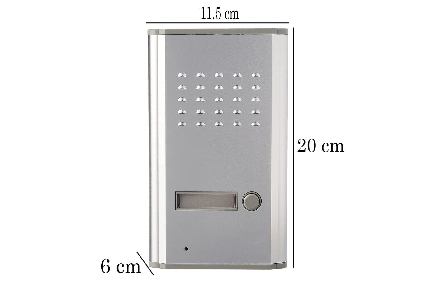 CITOFONO PER ESTERNO ESTERNI A 2 FILi PULSANTE APERTURA CANCELLO LUCKARM 3208A - 6