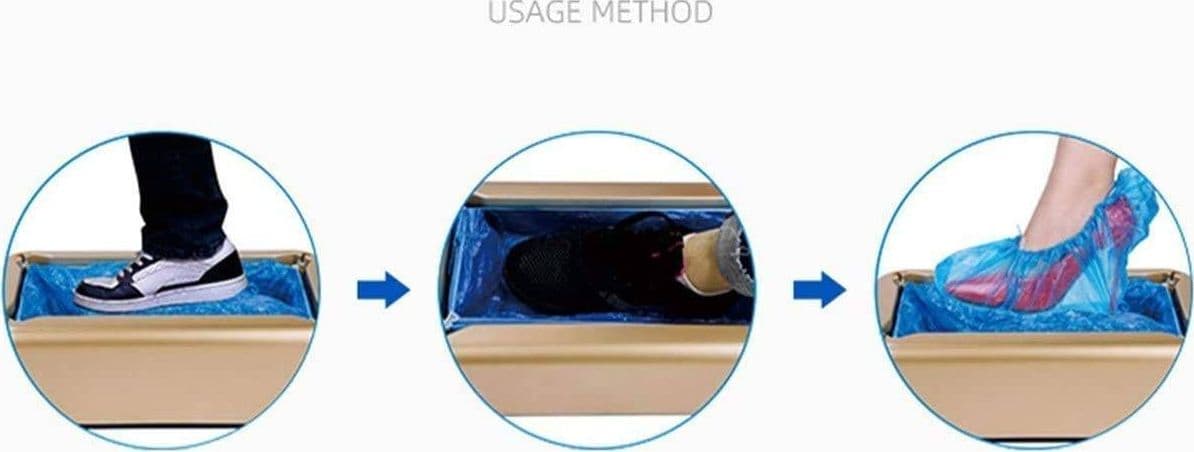 DISPENSER DISTRIBUTORE PORTATILE AUTOMATICO COPRISCARPE SALVA SCARPE MONOUSO - 2