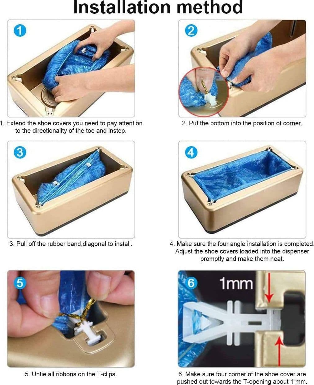 DISPENSER DISTRIBUTORE PORTATILE AUTOMATICO COPRISCARPE SALVA SCARPE MONOUSO - 4