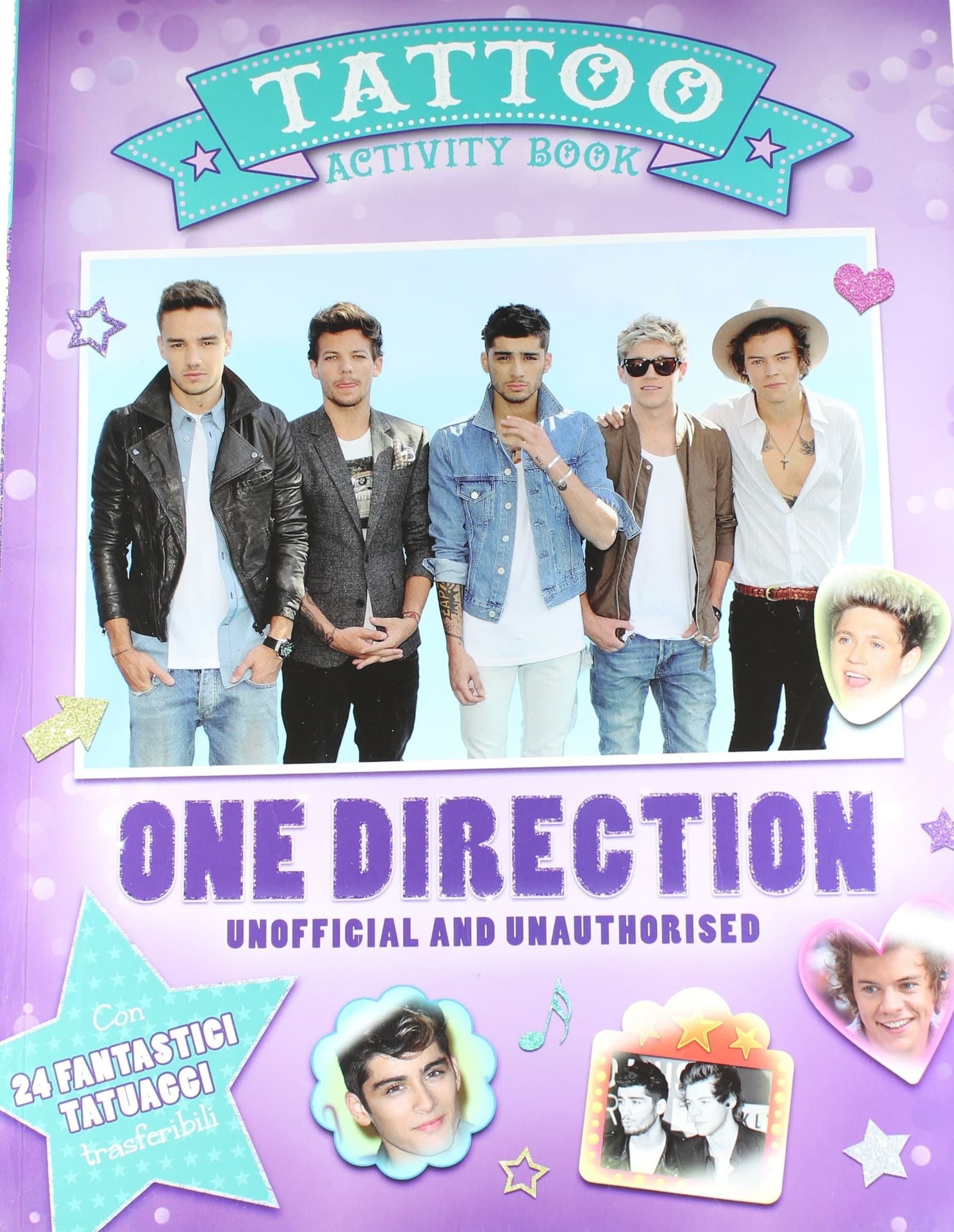 Libro One Direction Activity Book e Tattoo