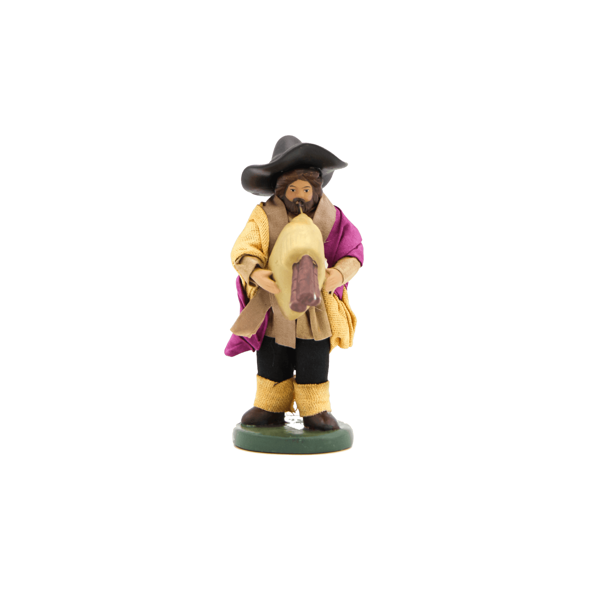 Statuina Porcellana DeAgostini Presepe Napoletano "Pastore che suona la Zampogna"