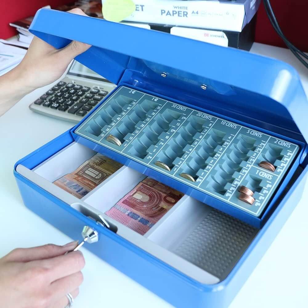 Casseta Portavalori Stark Blu con Chiave - 4