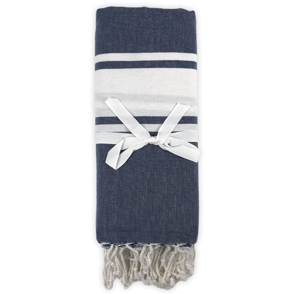 Seamar - TELO FOUTA MISURA MATRIMONIALE COTONE 150X185 RIFINITO CON FRANGE - 12