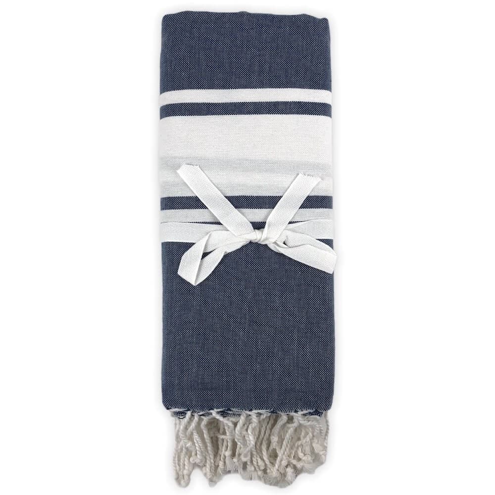 Seamar - TELO FOUTA MISURA MATRIMONIALE COTONE 150X185 RIFINITO CON FRANGE - 6