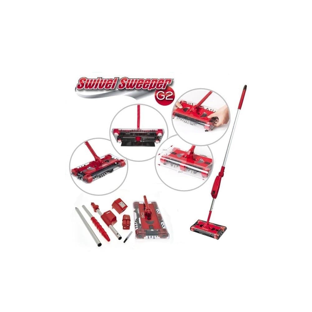 SCOPA ELETTRICA ROTANTE ASPIRAPOLVERE MANICO RUOTANTE SWIVEL SWEEPER SENZA FILI - 3