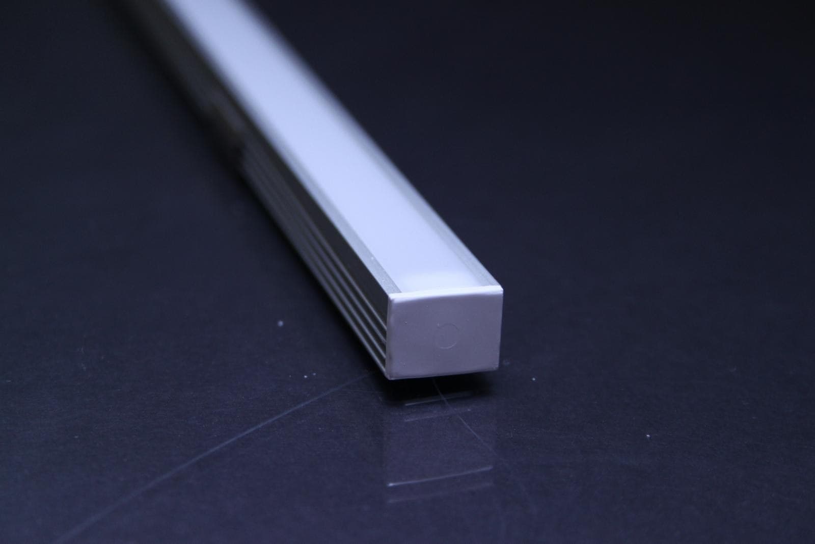 Profilo barra 1m alluminio per strip LED CC-32 con coperchio opaco o trasparente - 3