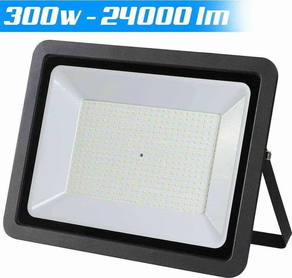 FARO LED 300W LUCE ALTA LUMINOSITA FARETTO ESTERNO SLIM BIANCO FREDDO 6000K - 2