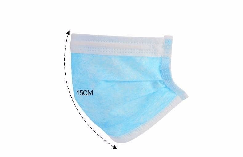 SET DA 50 MASCHERINE PROTETTIVE VISO CHIRURGICHE MONOUSO MASCHERINA FACCIALE - 4