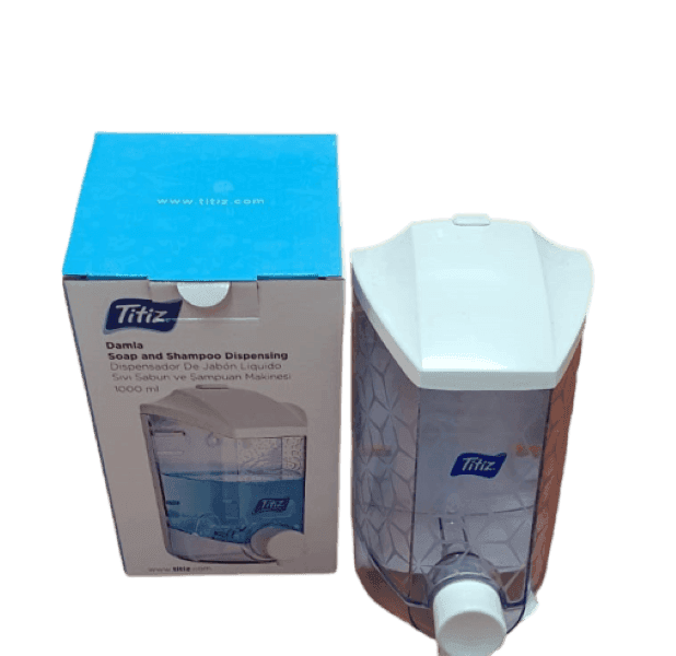 DISPENSER SAPONE LIQUIDO A PARETE CONTENITORE LIQUIDI CASA NEGOZIO BAGNO 1000 ML - 3