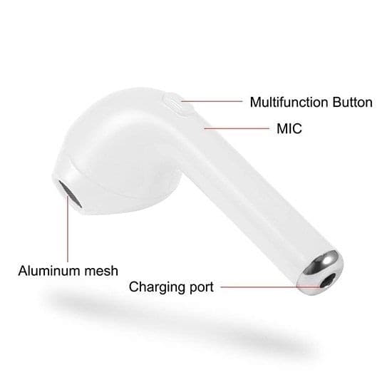 AURICOLARE SINGOLO HBQ-I7R BLUETOOTH V4.1+EDR PER ANDROID IOS CUFFIE SPORT - 3