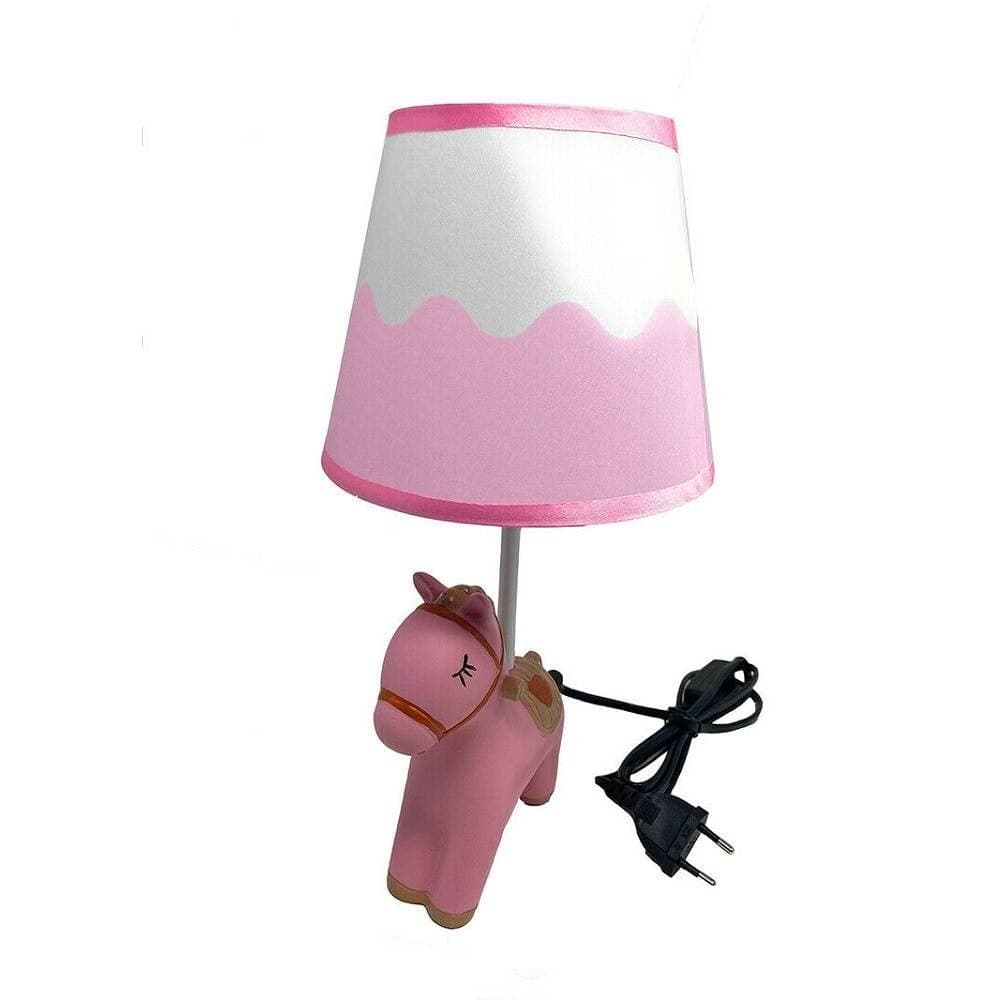 LUME ABAT JOUR COMODINO PER CAMERETTA LAMPADA A CAVALLO E27 RESINA LUMETTO D16 - 4