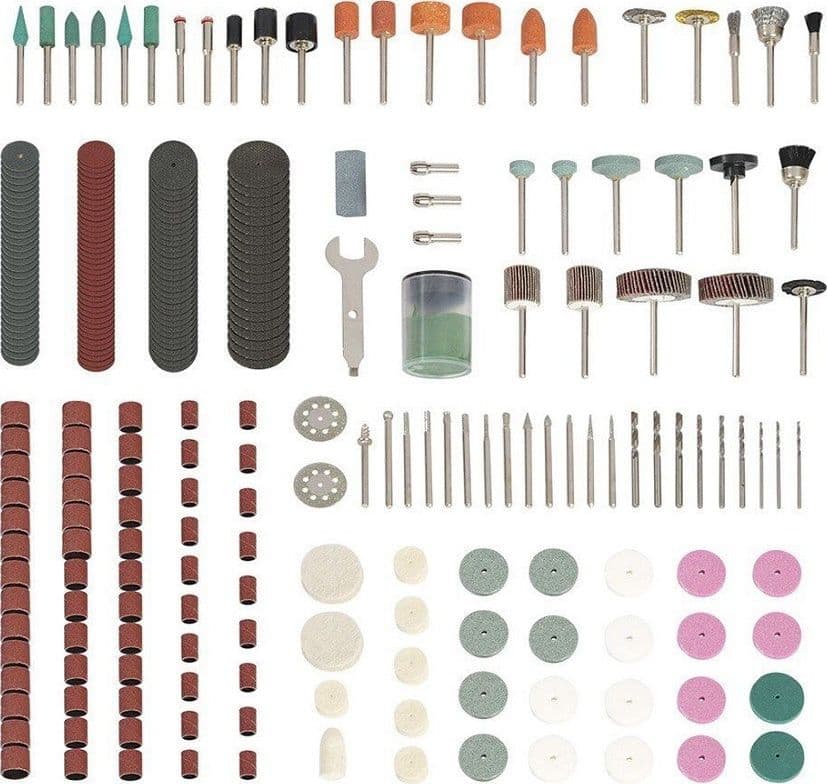 KIT 276 ACCESSORI MINI TRAPANO DREMEL PUNTE PER LUCIDARE LEVIGARE IN VALIGETTA - 3