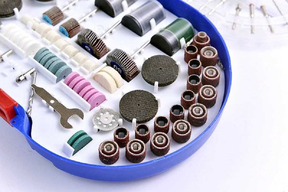 KIT 276 ACCESSORI MINI TRAPANO DREMEL PUNTE PER LUCIDARE LEVIGARE IN VALIGETTA - 4