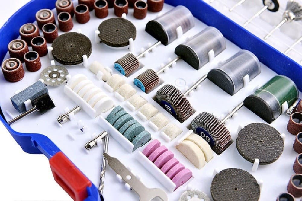KIT 276 ACCESSORI MINI TRAPANO DREMEL PUNTE PER LUCIDARE LEVIGARE IN VALIGETTA - 5