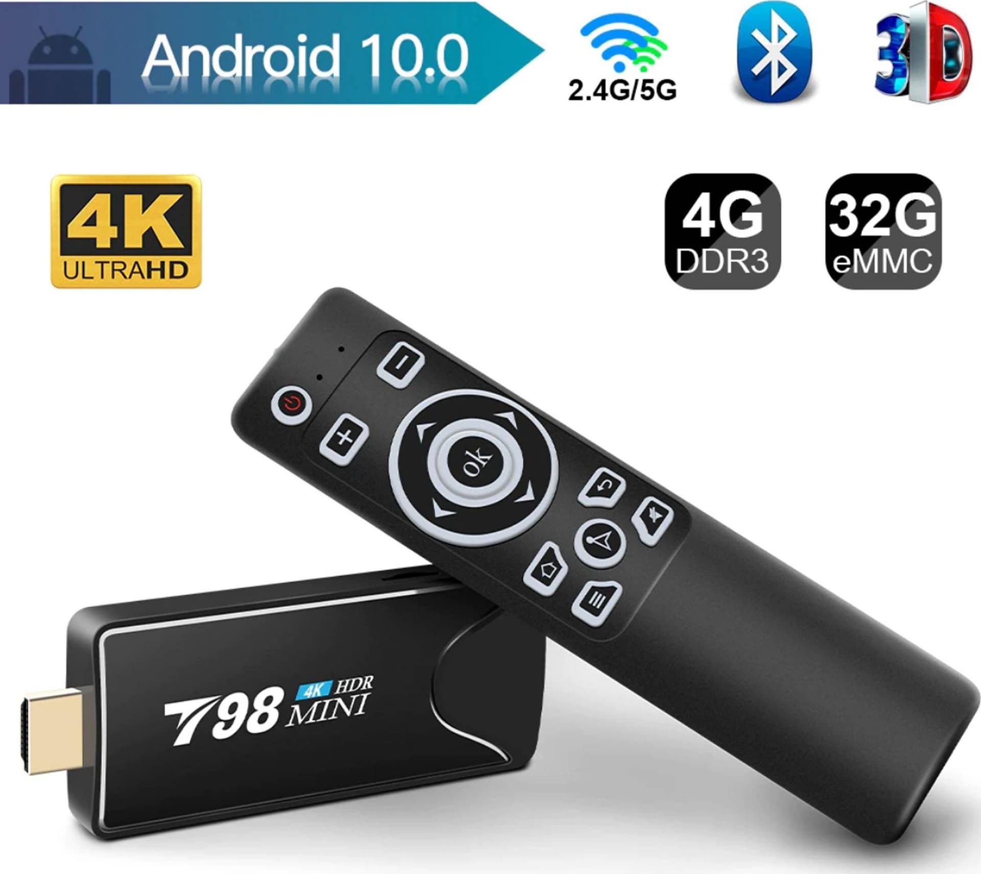 FIRE TV STICK 4K ULTRA HD CON TELECOMANDO VOCALE LETTORE MULTIMEDIALE 8G + 128G - 2