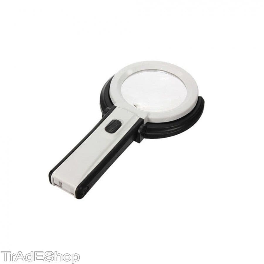LENTE DI INGRANDIMENTO DA TAVOLO LAMPADA CON 10 LED PORTATILE 120 MM A 28MM - 5