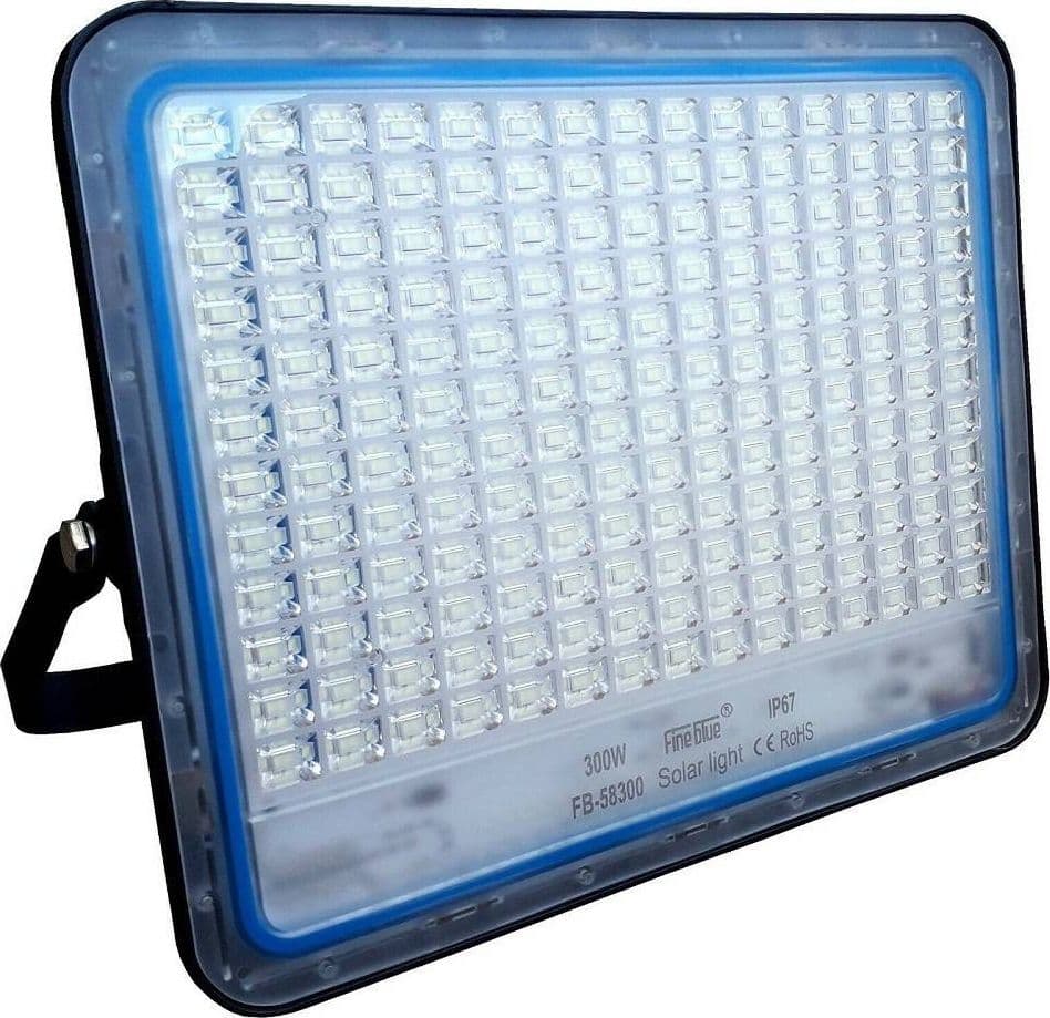 FARO LED CON PANNELLO SOLARE CREPUSCOLARE DA 300W + TELECOMANDO FB-58300 - 4