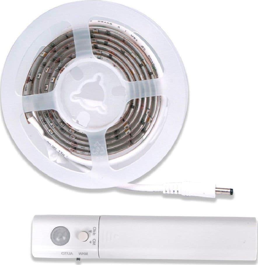 STRISCIA LED CON SENSORE DI MOVIMENTO LUCE BIANCA 6000K 1MT ARMADI LETTO - 2