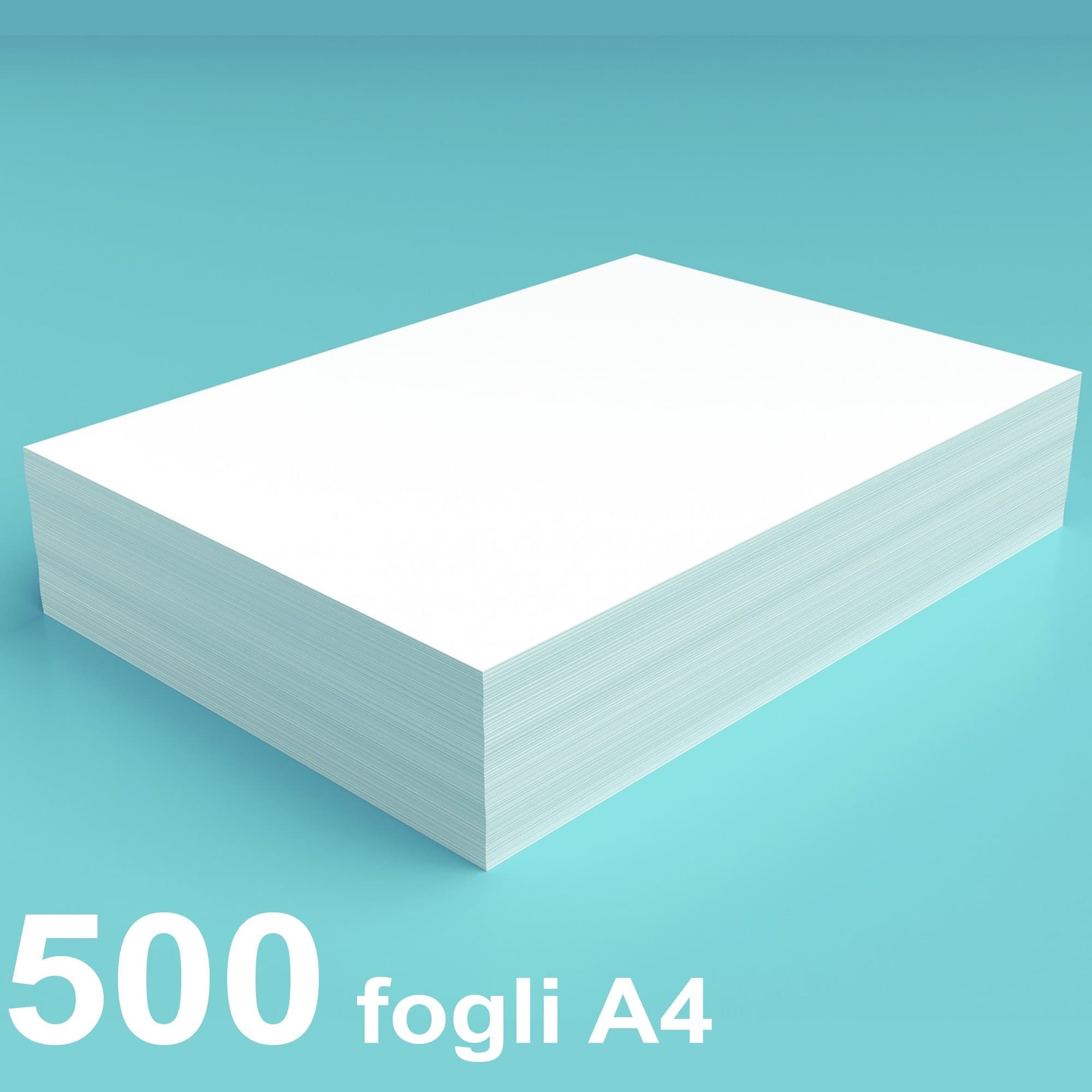 RISMA 500 FOGLI BIANCHI A4 PER FOTOCOPIATRICE STAMPANTE 80 GR CARTA ULTRA BIANCA