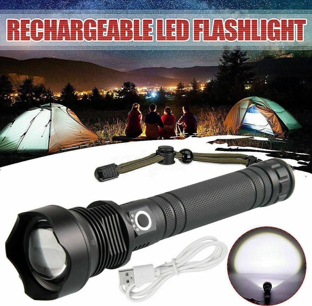 TORCIA TATTICA/MILITARE LED CREE T6 RICARICABILE ZOOM DOPPIA BATTERIA A89-P70 - 3