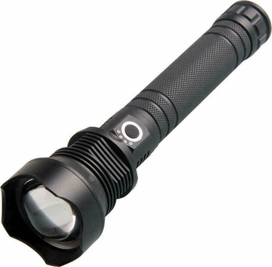 TORCIA TATTICA/MILITARE LED CREE T6 RICARICABILE ZOOM DOPPIA BATTERIA A89-P70 - 5