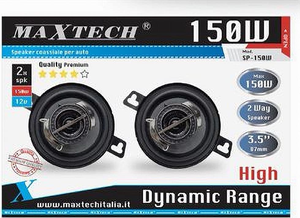 CASSE PER AUTO 150W 4 VIE AUDIO VOLUME SPEAKER COASSIALE MUSICA MAXTECH SP-150W - 4