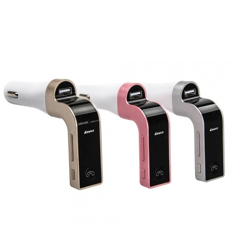 CARICABATTERIE CARG7 AUTO TRASMETTITORE BLUETOOTH USB TF CARD ANDROID IOS TABLET - 3