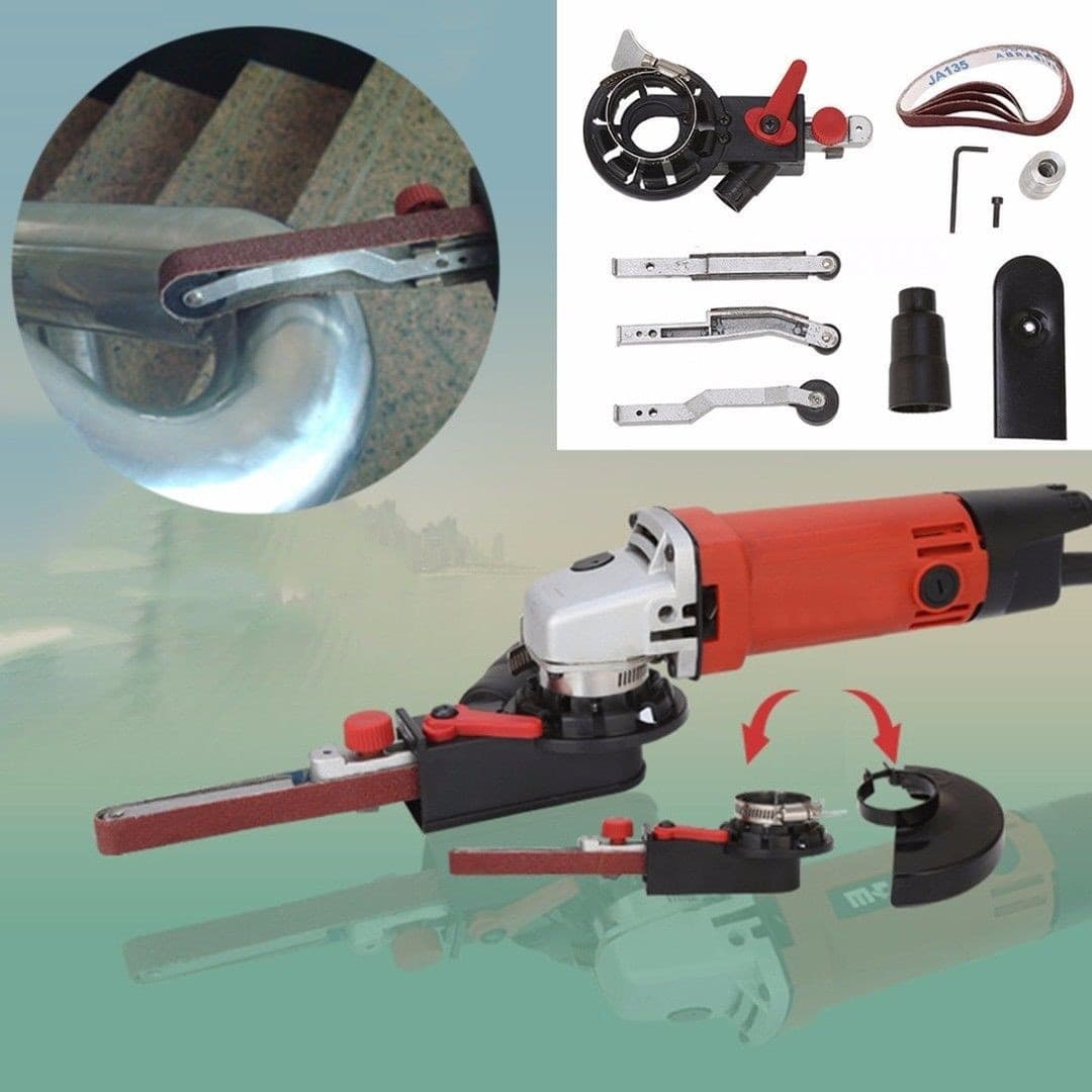 KIT ADATTATO MINI LEVIGATRICE A NASTRO PER SMERIGLIATRICE ELETTRICA ACCESSORI - 2