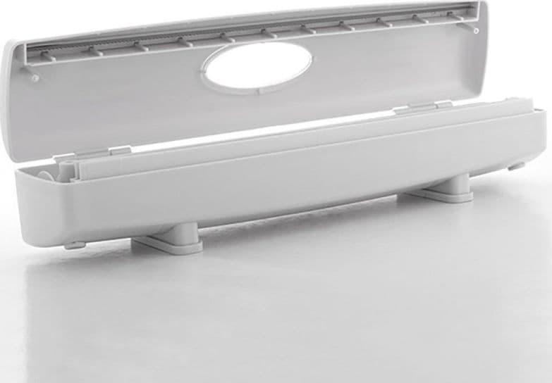 PORTA ROTOLO DISPENSER AUTOMATICO CON TAGLIO PER PELLICOLA CARTA FORNO ALLUMINIO - 2