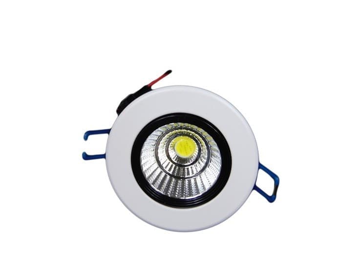 FARETTO LED COB INCASSO da 3W 5W 7W 12W 20W 30W CON MOLLE ALETTE ALTA POTENZA - 4