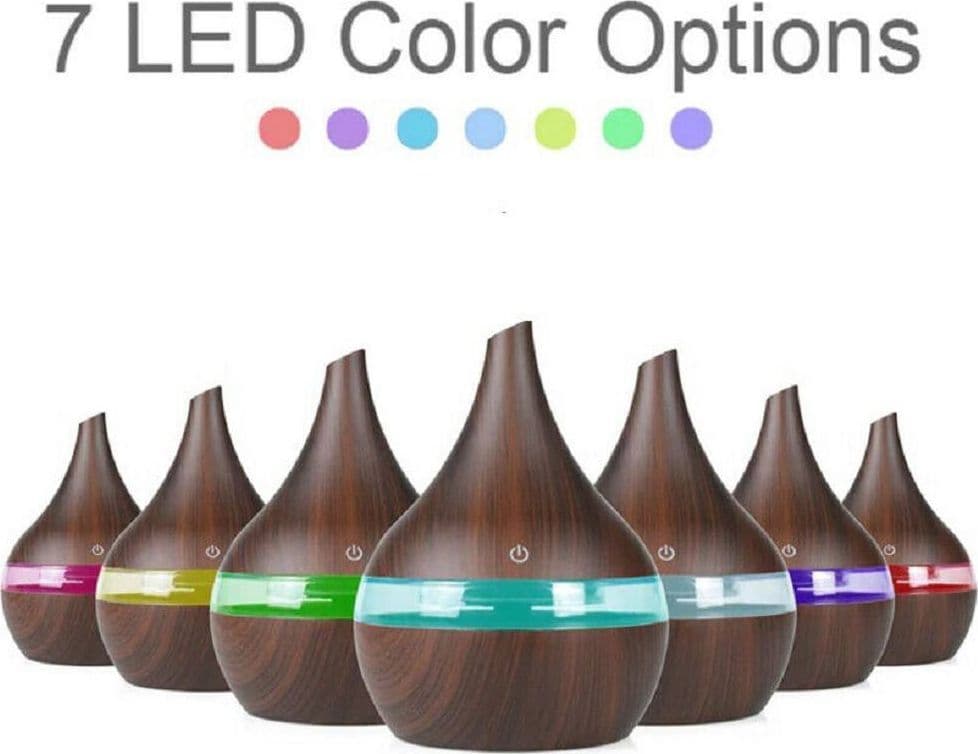 AROMATERAPIA 7 LED UMIDIFICATORE ULTRASUONI USB DEPURATORE DIFFUSORE AROMI YX041 - 3