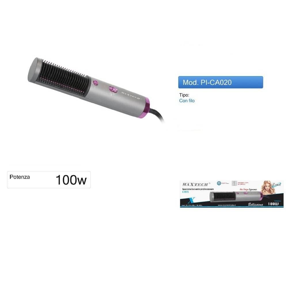 SPAZZOLA ELETTRICA LISCIANTE MULTIFUNZIONE PIASTRA CAPELLI PROFESSIONAL PI-CA020 - 2