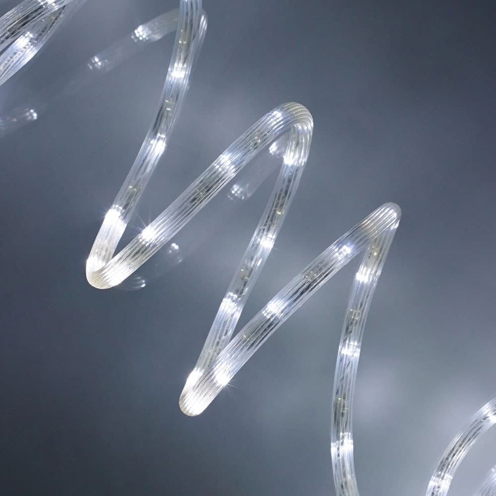 TUBO LUMINOSO 216 LED BIANCO FREDDO 10 MT 3VIE USO INTERNO/ESTERNO + CONTROLLER - 2