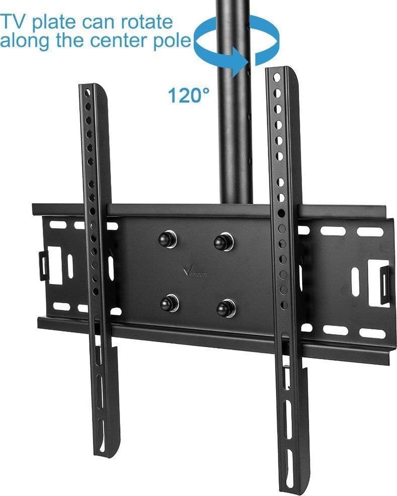 STAFFA PORTA TV MONITOR DA 37" A 55" SUPPORTO PARETE SOFFITTO 360° FINO 50KG - 2
