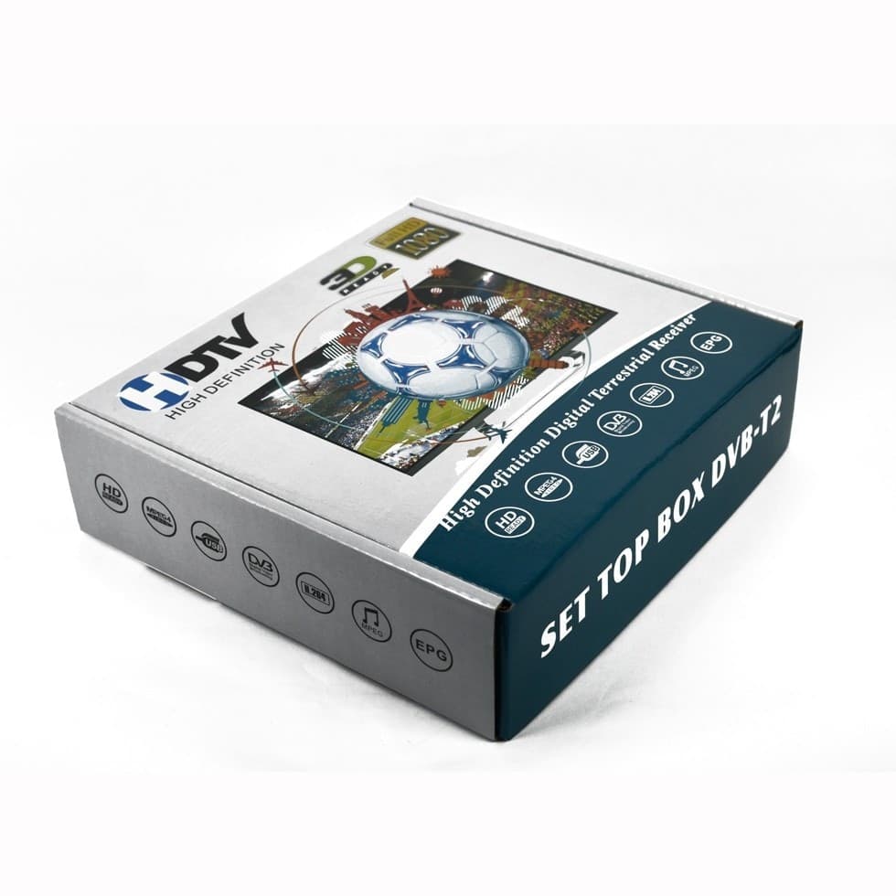 DECODER RICEVITORE DIGITALE TERRESTRE HDMI 1080P 3D TV DVB-T2 USB TELECOMANDO - 6