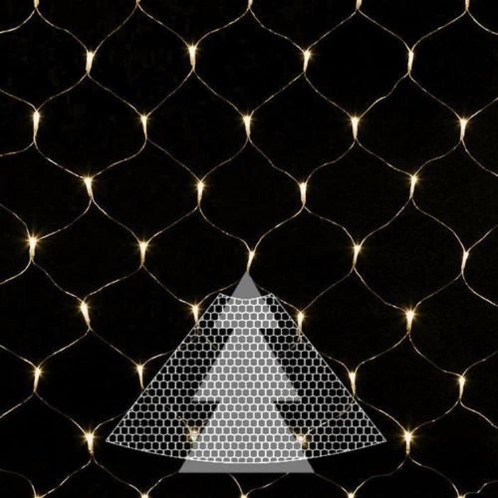 MANTELLO RETE 240 LED PER ALBERO DI NATALE LUCI LUCE BIANCO FREDDO 2,10 METRI - 2