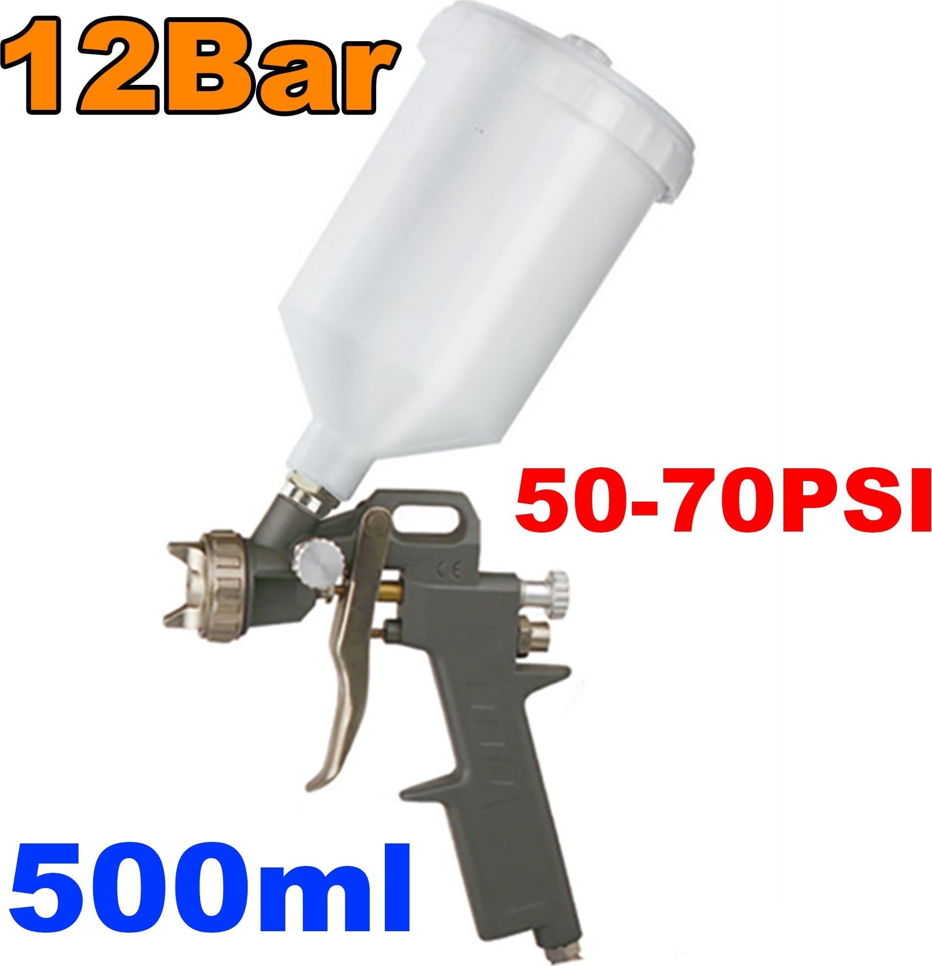 PISTOLA AEROGRAFO VERNICIATURA PROFESSIONALE 500ml 1.5 SPRAY GUN 12BAR 990P - 2