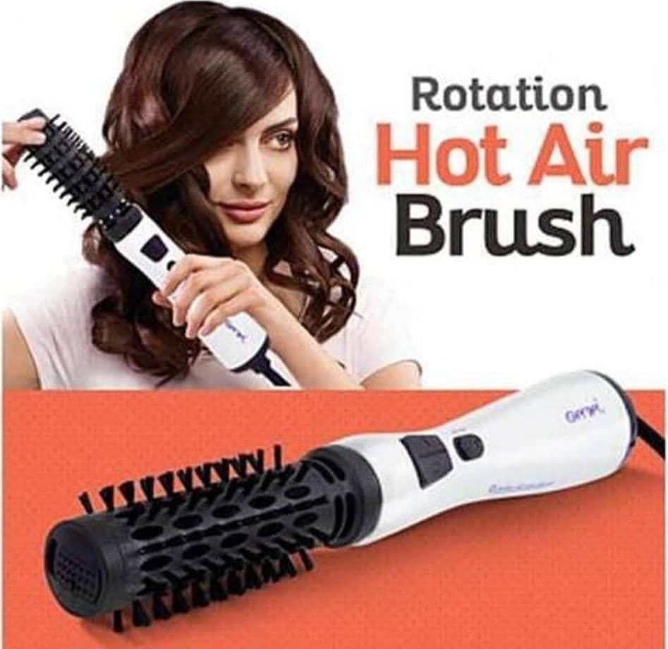 SPAZZOLA ROTANTE AD ARIA CALDA ASCIUGACAPELLI STYLER CAPELLI GM-4826 1000W PIASTRA - 11