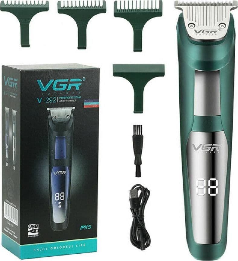 VGR V-292 Trimmer Professionale | Tagliacapelli, Rasoio, Regolabarba Barber – Verde – MaxTech – verde