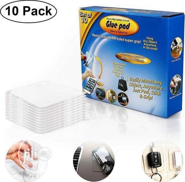SET 10 PAD ADESIVI PER ACCESSORI CELLULARE SMARTPHONE ATTACCA TUTTO IN SILICONE - 2