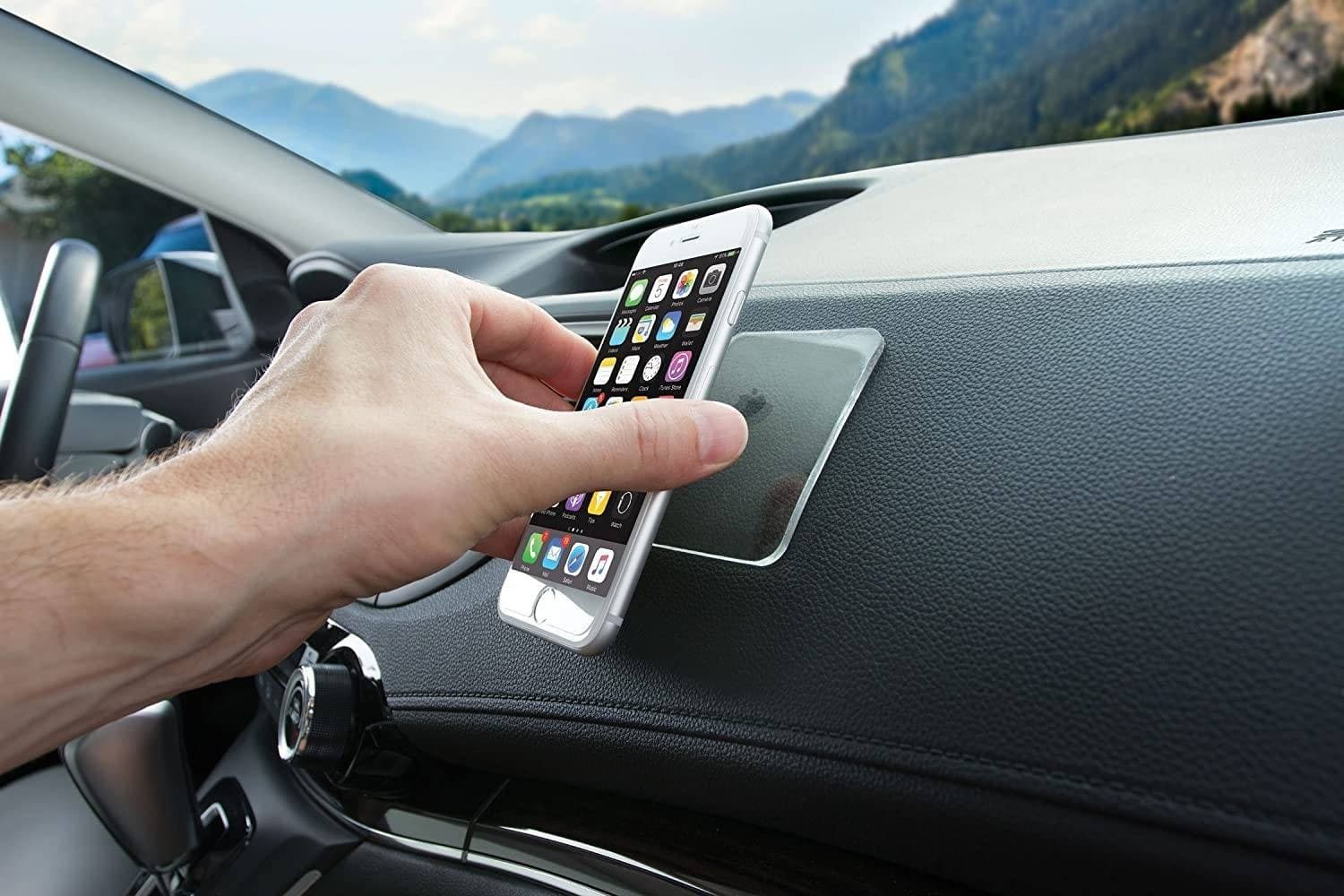SET 10 PAD ADESIVI PER ACCESSORI CELLULARE SMARTPHONE ATTACCA TUTTO IN SILICONE - 5