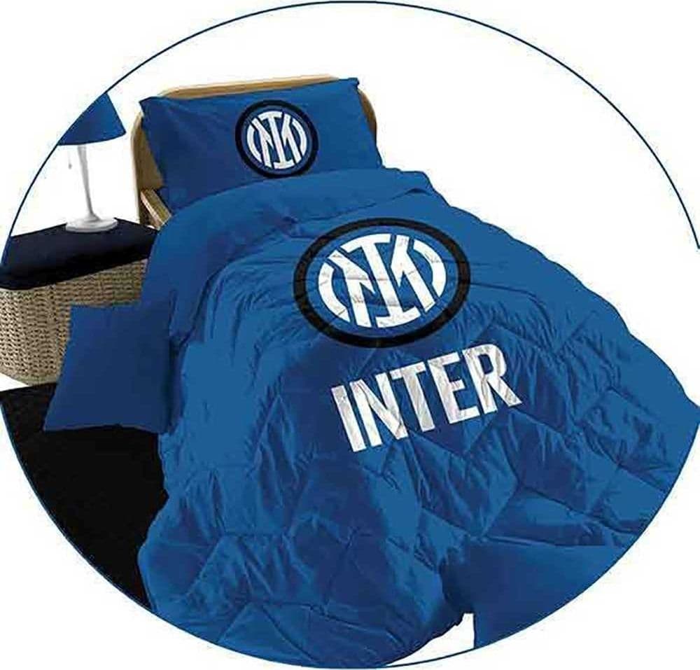 Trapunta Invernale Squadra di Calcio  Letto Singolo 1 Piazza Microfibra Milan e Inter - 5
