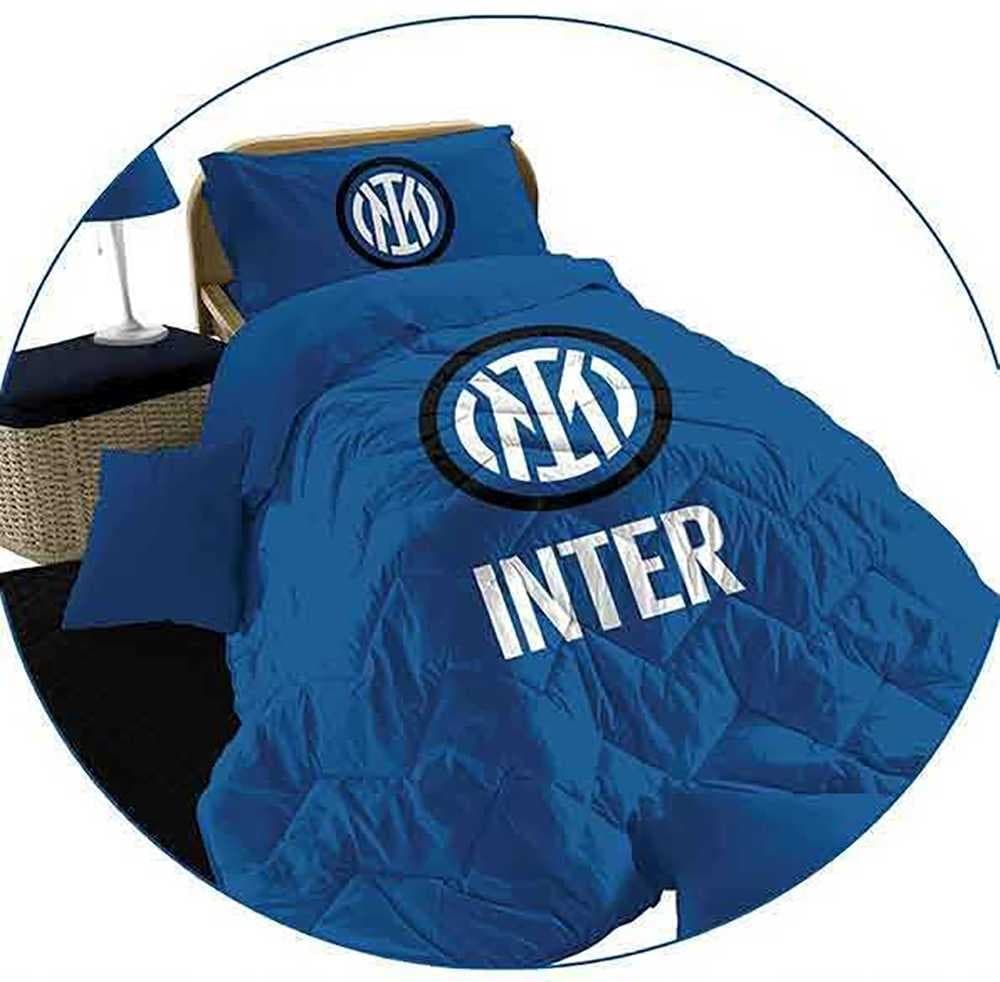 Trapunta Invernale Squadra di Calcio  Letto Singolo 1 Piazza Microfibra Milan e Inter - 5