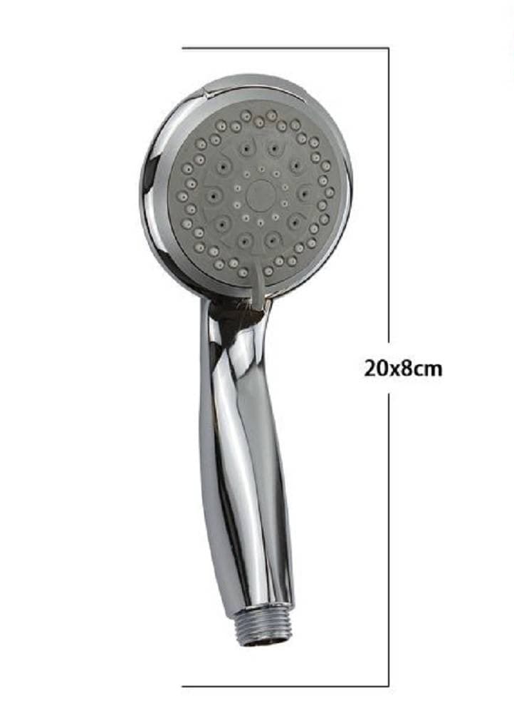 SOFFIONE DOCCIA VASCA MULTIGETTO ABS CROMATO GRIGIO SISTEMA ATTACCO 1/2" 69343 - 2